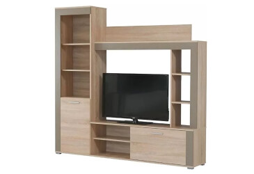 Фото Стенка ВМВ Холдинг Бадан 188 см Дуб сонома/Бронза