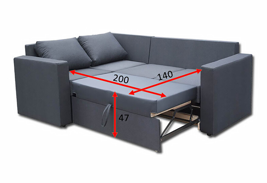 Фото 3 - Мягкий уголок Вика Чикаго 21-А (узкие быльца) 244x174 см