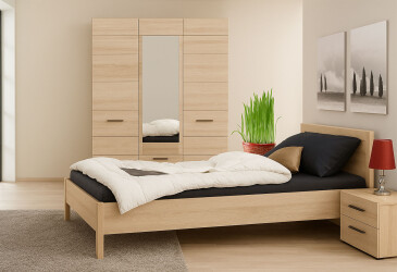 Фото Спальня ВМВ Холдинг Соло с трехдверным шкафом, 160х200 см