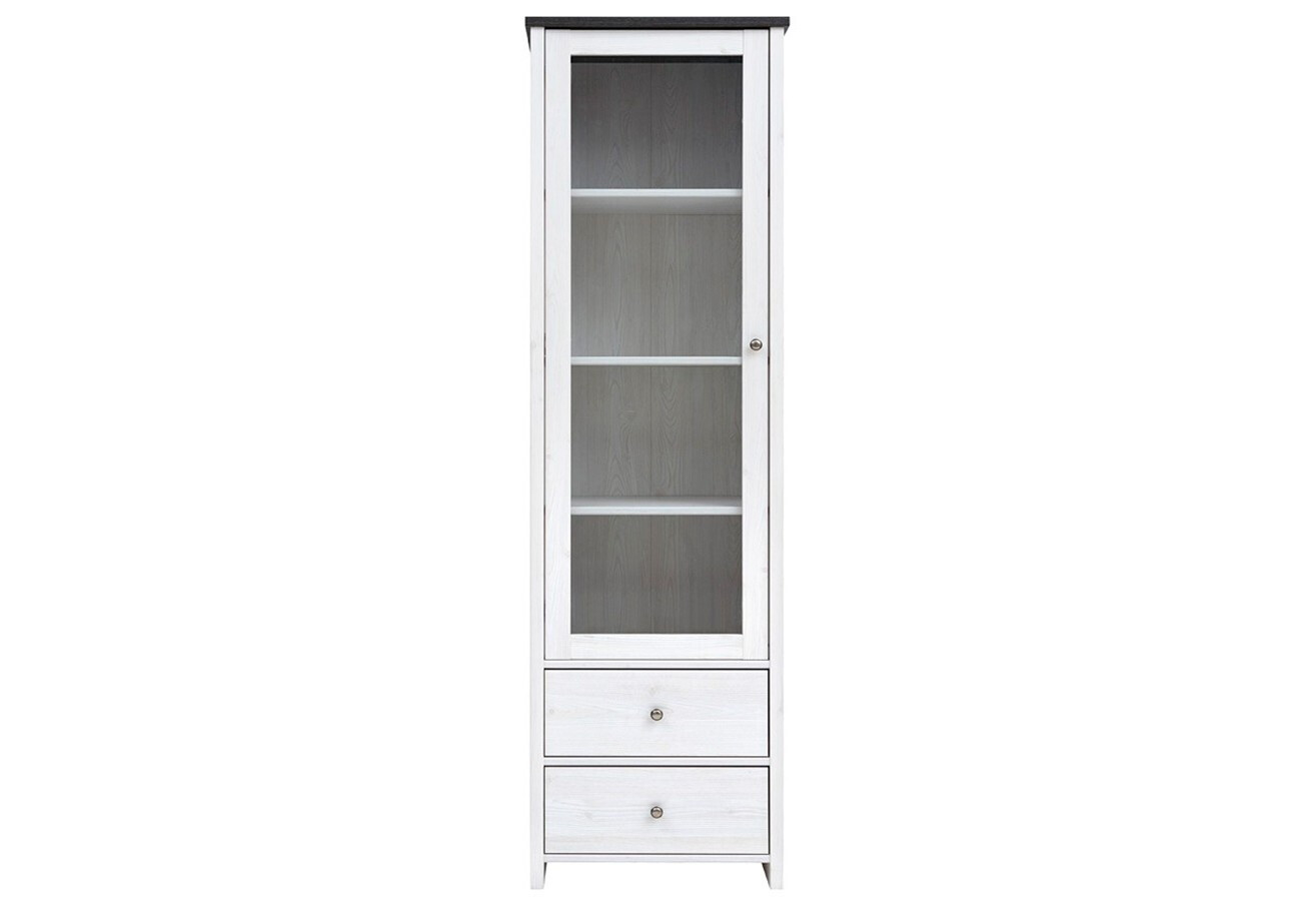 Фото 1 - Шкаф-витрина ВМК Порто (Парис) с 2 ящиками 59 см Джанни/Сосна ларико