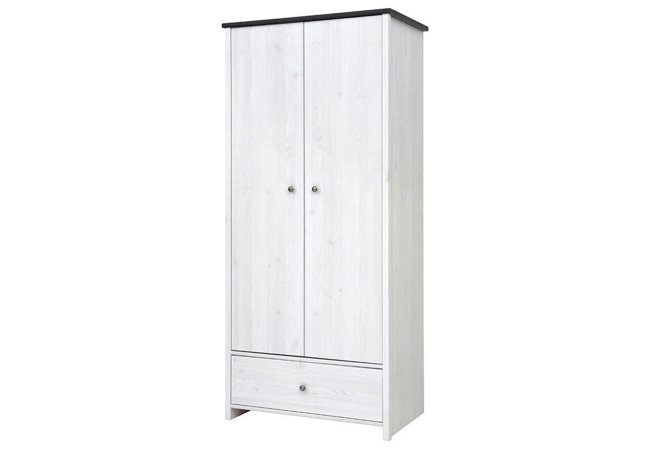 Фото 2 - Шкаф ВМК Порто (Парис) 2-дверный с ящиком 89 см Джанни/Сосна ларико