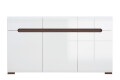 Фото 5 - Комод ВМК Ацтека 3-дверний з 3 шухлядами 150 см Білий