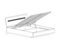 Изображение 4 - Кровать ВМК Ацтека (Амелия) 160х200 см подъемное, белая