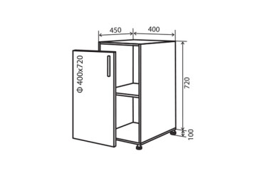 Фото Н3 Тумба 1Д 40