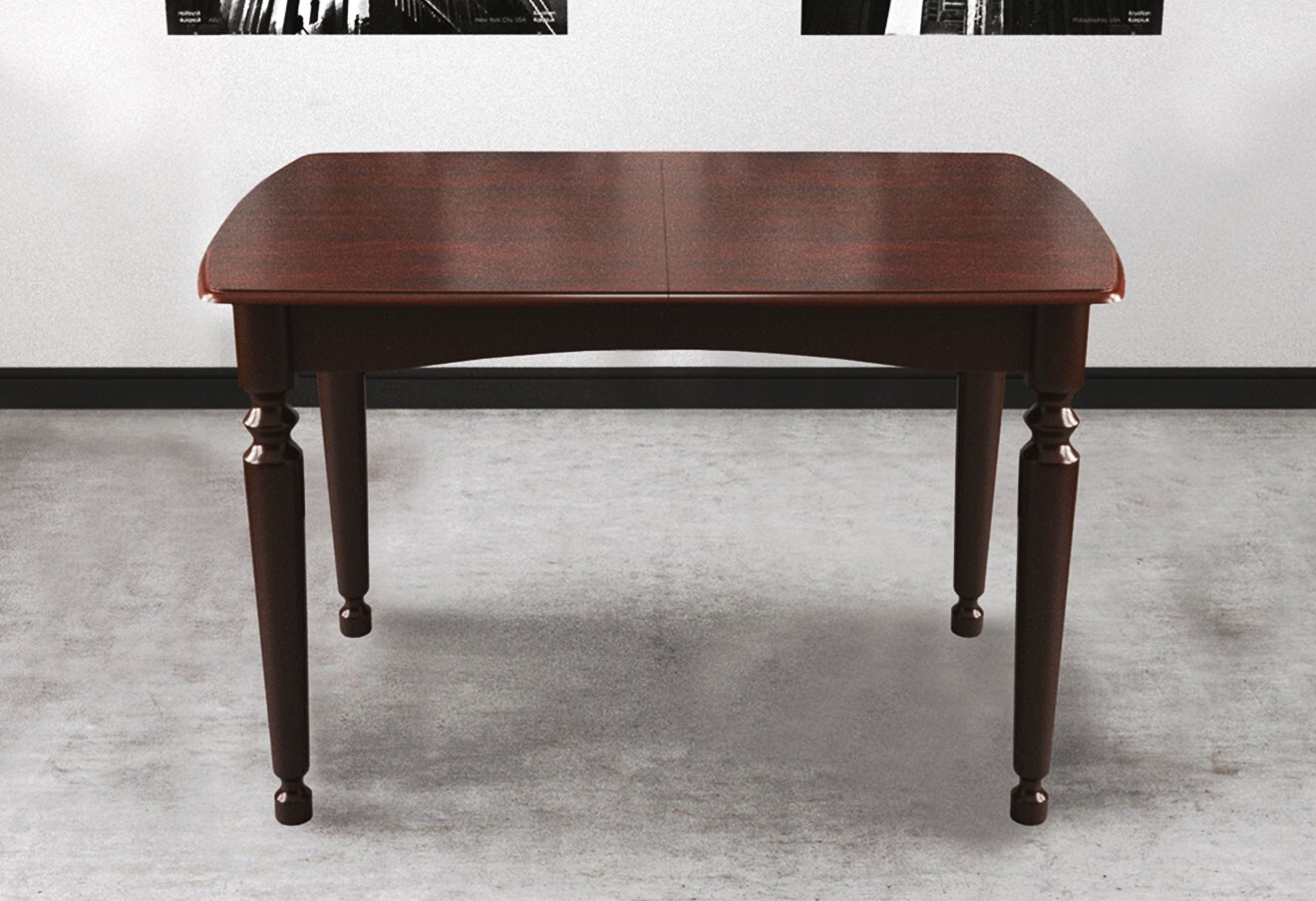 Фото 2 - Стіл обідній Модуль Люкс Кельн 108x73 см розкладний, горіх темний