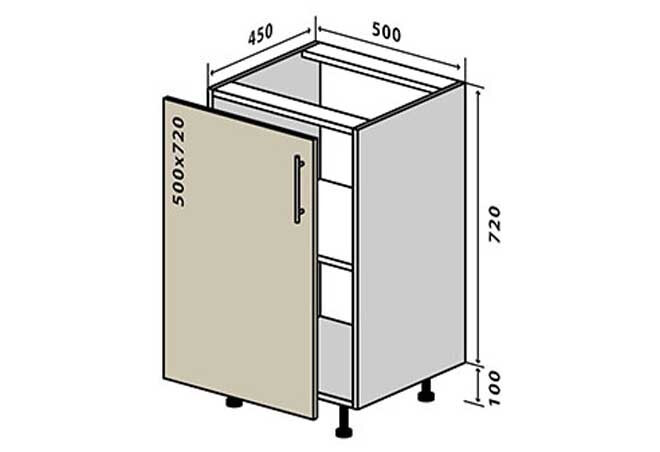 Фото 1 - Н5 Тумба 1Д 50 Альбина Вип-Мастер