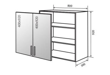 Фото В48 Тумба 2Д 80 Витрина Флэт Люкс Вип-Мастер