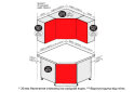 Image 2 - В14 Тумба кутова 1Д вітрина AL Флет VIP-master