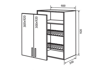 Фото В47 Тумба 2Д 60 Сушка Аморе Классик Люкс / Amore Classic Luxe Вип-Мастер