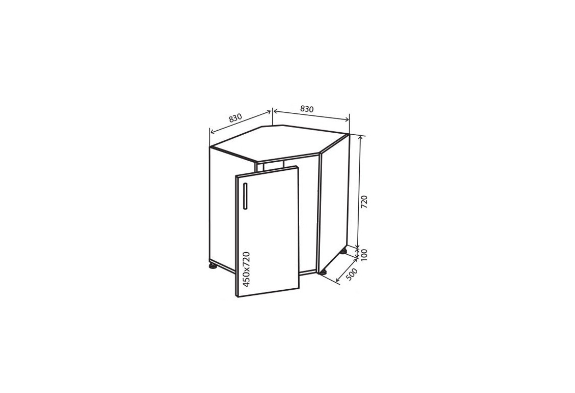 Фото Н34 Тумба угловая мойка Аморе Классик Люкс / Amore Classic Luxe Вип-Мастер