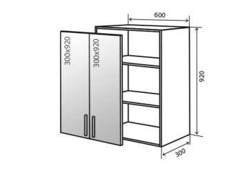 Фото В46 Тумба 2Д 60 Витрина Грация Люкс Вип-Мастер