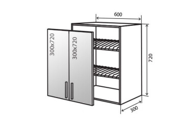 Фото В7 Сушка витрина 2Д 60 Грация Люкс Вип-Мастер