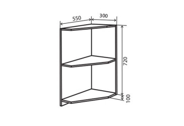 Фото Н17 Полки угловые Альбина Люкс Вип-Мастер