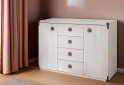 Фото 2 - Комод ВМК Индиана (Монтана) 2-дверный с 4 ящиками 130 см