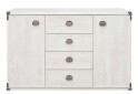 Фото 1 - Комод ВМК Индиана (Монтана) 2-дверный с 4 ящиками 130 см