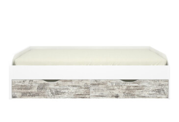 Фото Ліжко VMV holding Памп 90х200 см (без вкладу), білий/кантрі лейбел