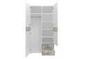 Фото 2 - Шафа VMV holding Памп 2-дверна з 2 шухлядами 100 см Біла