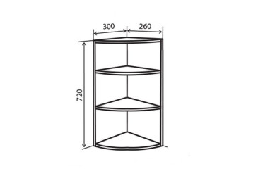 Фото В15R Полки угловые 72