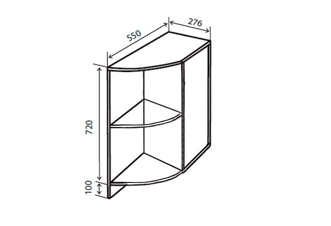 Фото 1 - Н17R Полки угловые Колор-міх Люкс Вип-Мастер