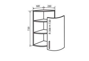 Фото В15R+ Полки угловые 72 Флэт Люкс Вип-Мастер