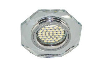 Фото Светильник точечный 8020-2 MR16 серебро серебро с led подсветкой Feron