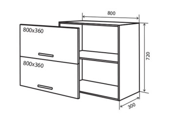Фото В21 Тумба 2Д 80 М.Глосс VIP Люкс / M.Gloss VIP Luxe Вип-Мастер
