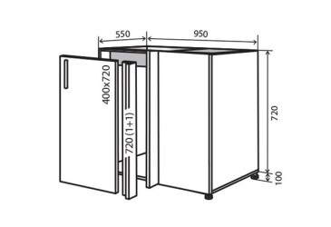Фото Н15 Заглушка мойка 1Д 95 М.Глосс VIP Люкс / M.Gloss VIP Luxe Вип-Мастер