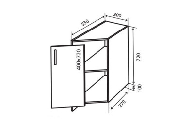 Фото Н37 Тумба окончание М.Глосс VIP Люкс / M.Gloss VIP Luxe Вип-Мастер