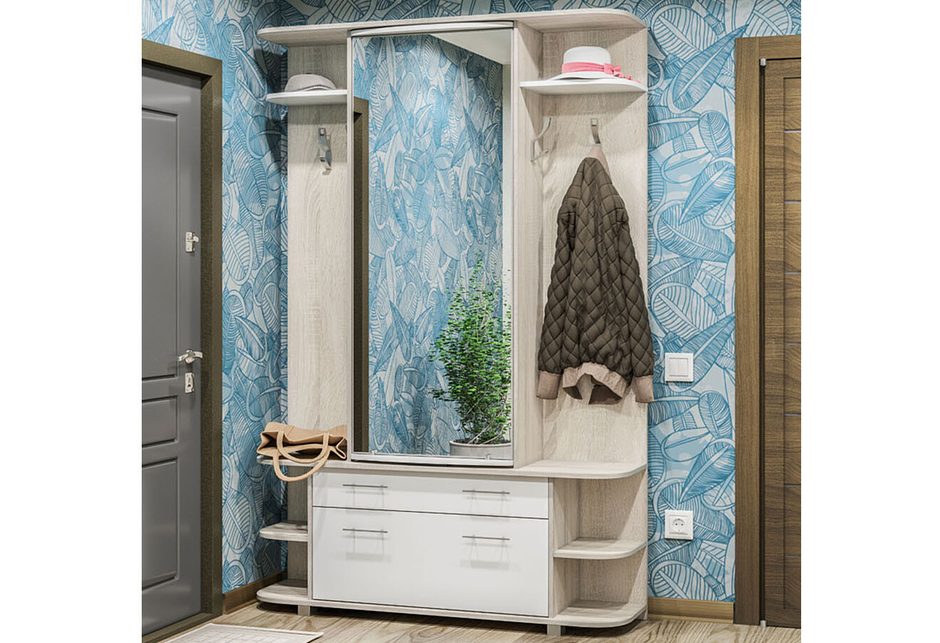 Фото 2 - Прихожая Прима (светлая) Svit Mebliv