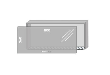 Фото Верх 83 витрина-сушка Престиж / Prestige Мебель Стар