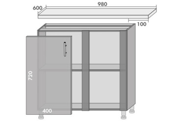 Фото Низ 90 кут Престиж / Prestige MebelStar