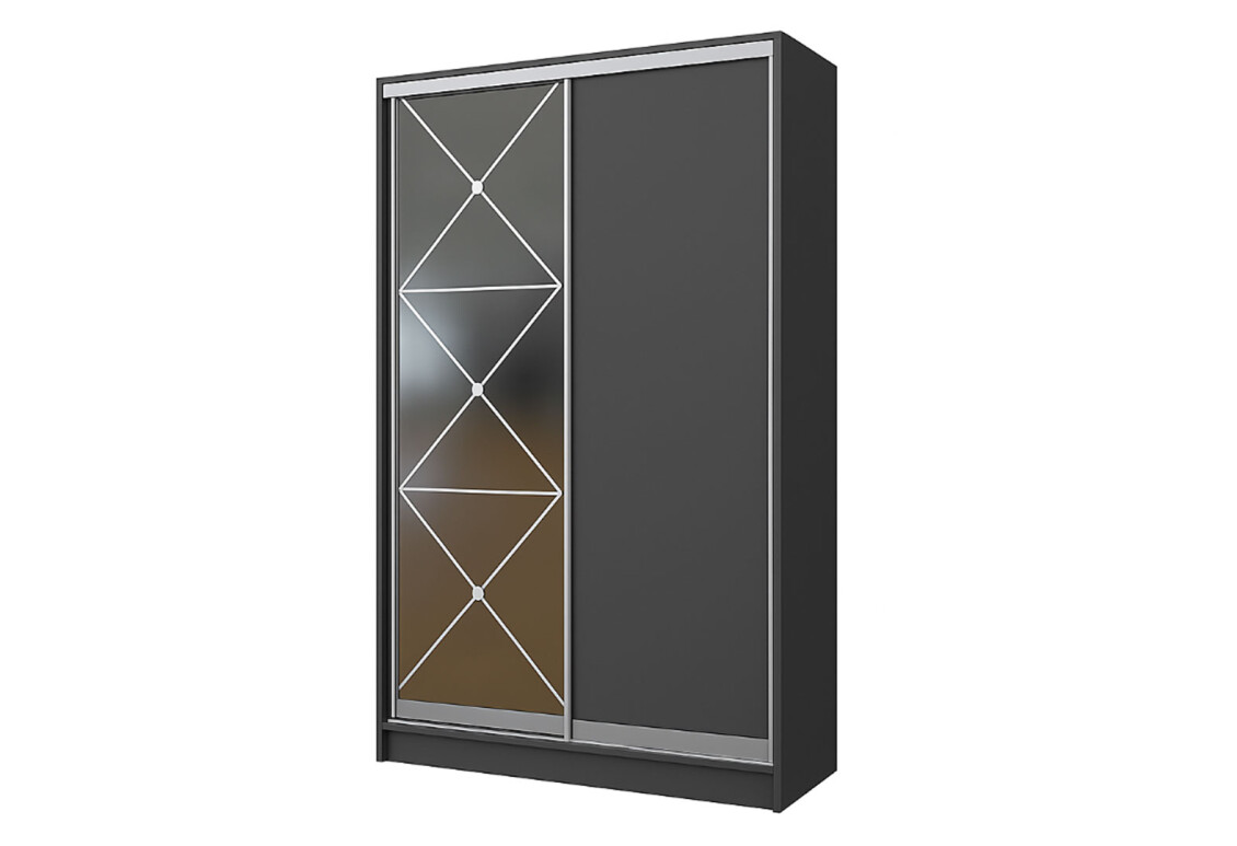 Фото Шкаф-купе 2D 1000х2100х60 (AL) Мебель Стар