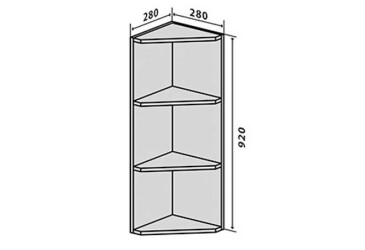 Фото В55 Полки угловые 92 Марго / Margo Вип-Мастер