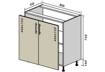 Фото Н7 Тумба 2Д 80 Марго / Margo Вип-Мастер