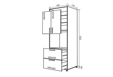 Фото Н21 Пенал 2Д2Ш 233 Марго Люкс Вип-Мастер