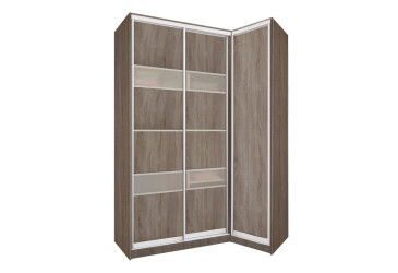 Фото Шкаф-купе угловой 3Д 220х181х60 (AL) VIP-master