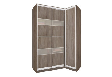Image Шафа-купе кутова 3Д 220х181х60 (AL) VIP-master
