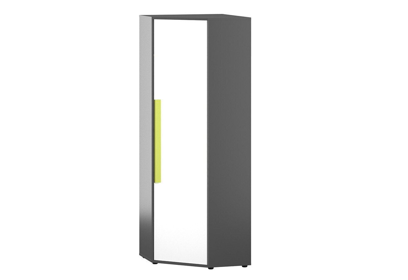 Фото 1 - Шкаф угловой VMV holding Алекс 1-дверный 71 см Серо-белый