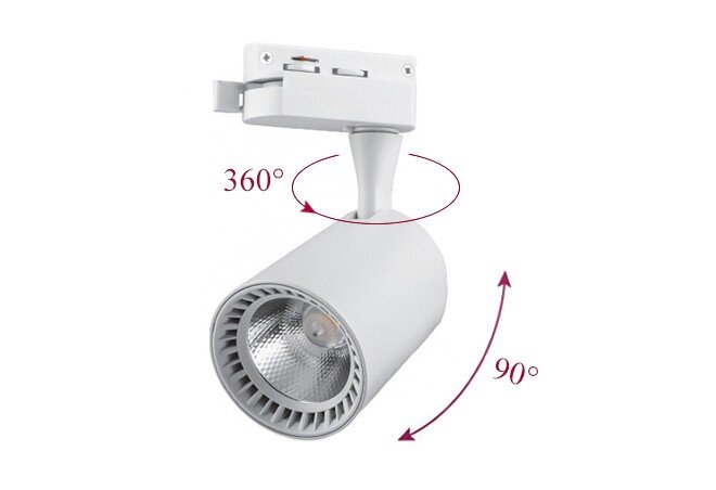Фото 3 - Трековий LED світильник AL100 COB 8W 640LM 4000K білий Feron