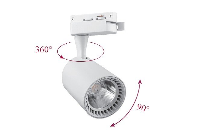 Фото 3 - Трековый LED светильник AL102 COB 12W 960LM 4000K белый Ферон