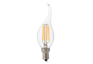 Фото Лампа Filament Flame-4 4Вт свіча на вітрі Е14 2700К 001 014 0004 Horoz Electric