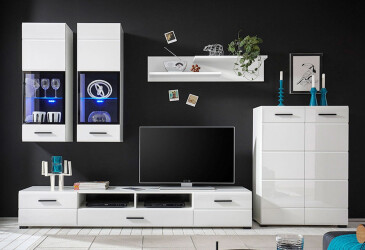 Фото Комплект стенка с комодом ВМК Арктика 285 см Белый