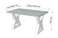 Фото 2 - Обеденный стол Астон 750/1200/750 Металл-Дизайн