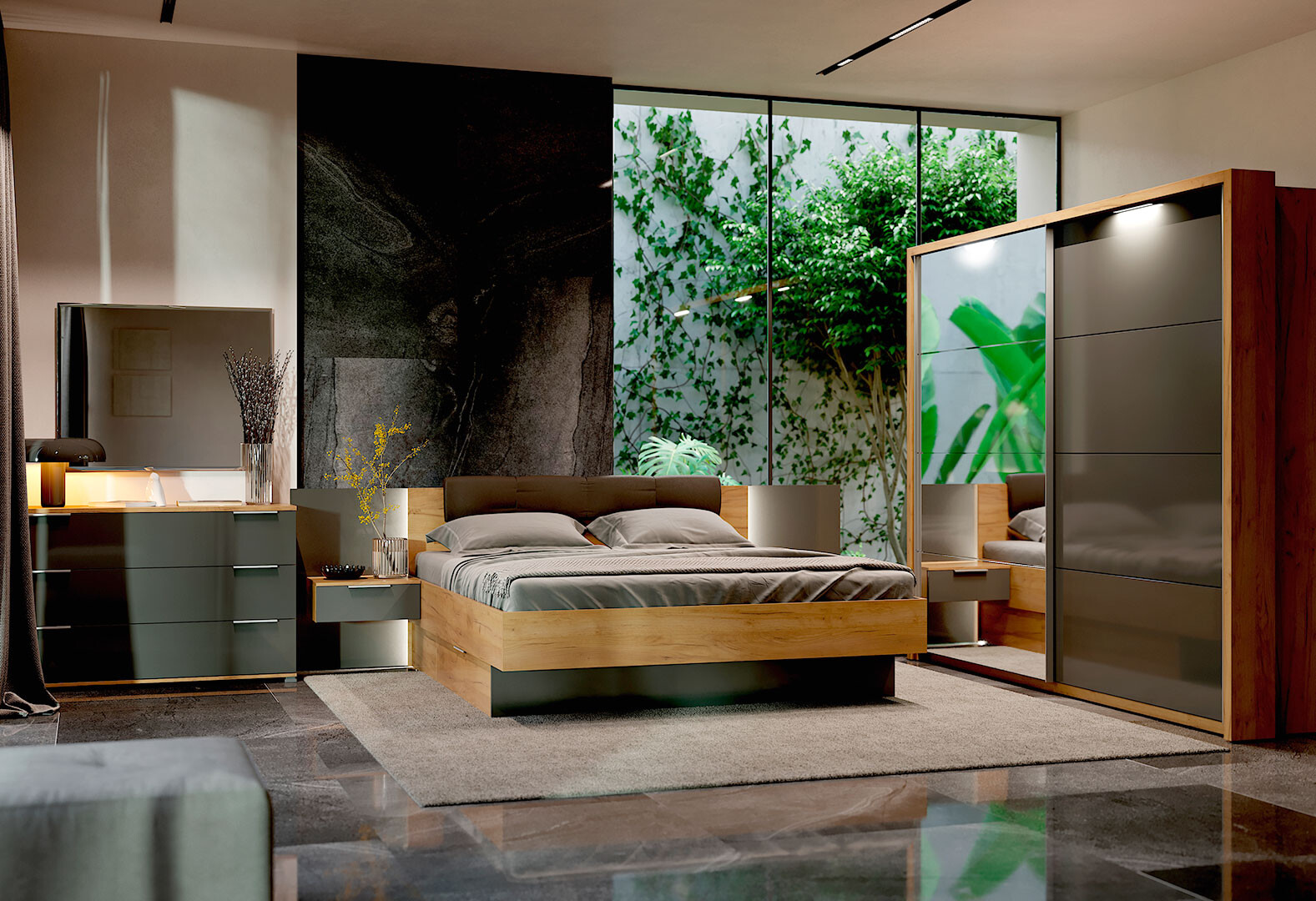 Фото 1 - Модульная спальня Луна МироМарк