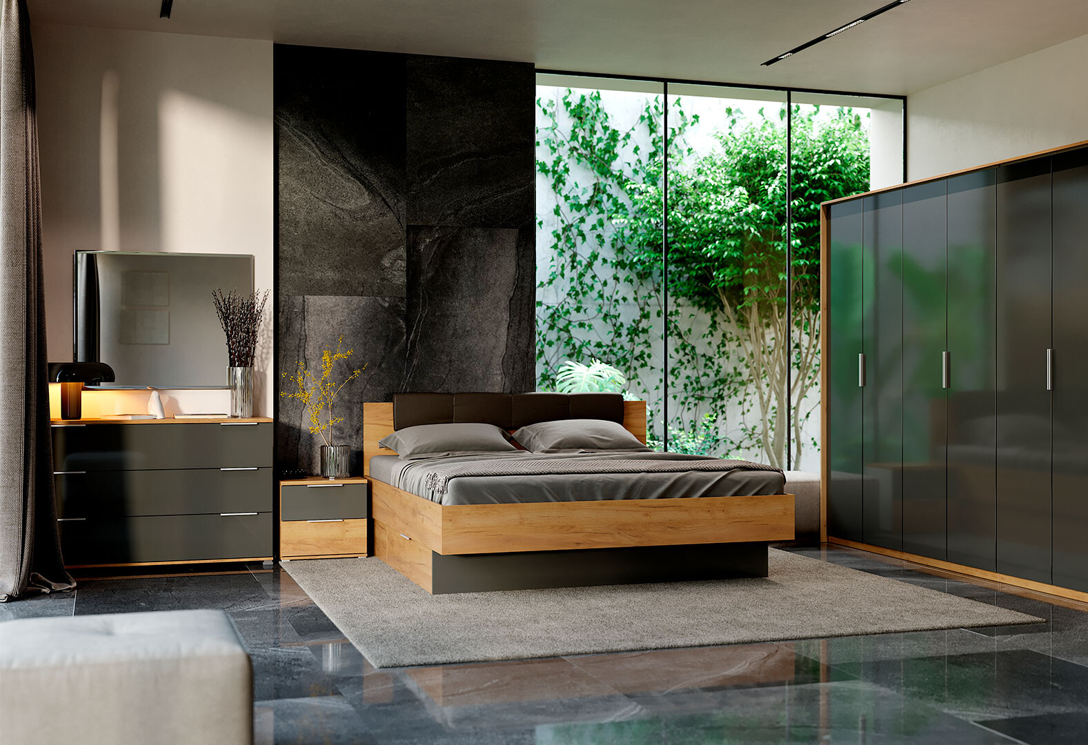 Фото 2 - Модульная спальня Луна МироМарк