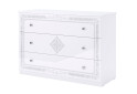 Фото 1 - Комод MiroMark Луїза з 3 шухлядами 118 см Білий