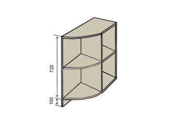 Фото Н37R Полки угловые