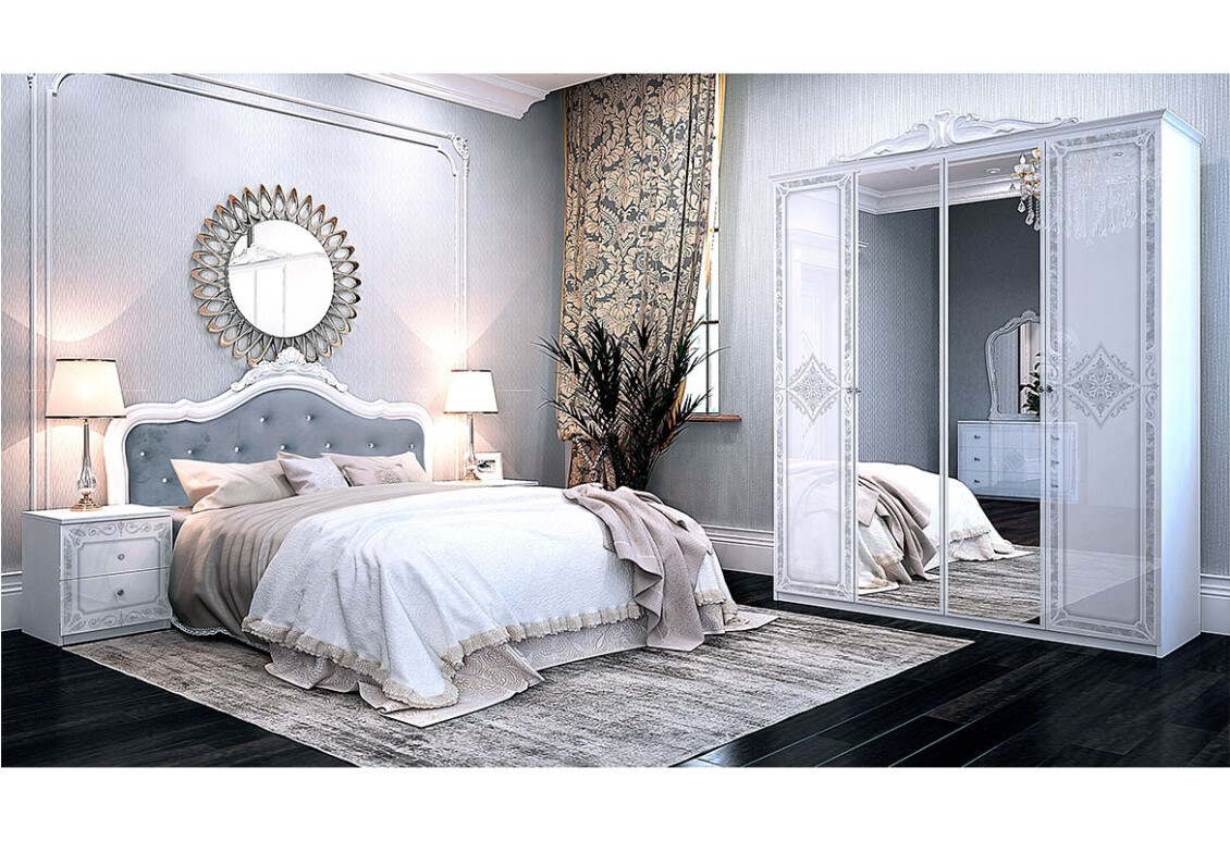 Спальня Луиза 4Д МироМарк купить по низкой цене 31595 грн, либо в опт |  Оптовик мебели Склад Мебели