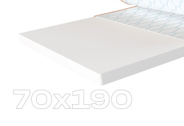 Фото Матрац Sleep&Fly mini топпер Flex Mini / Флекс Міні (чохол з жаккарду) ЕММ