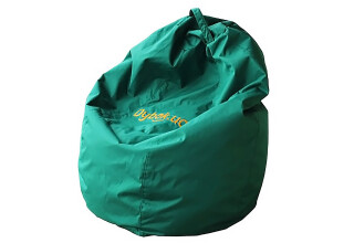 Фото Кресло-груша зеленая 115х85 с логотипом Flybag